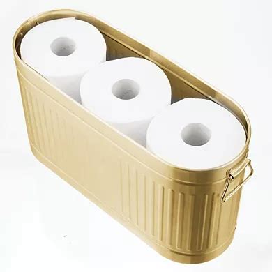 mDesign Large Steel Toilet Paper 6